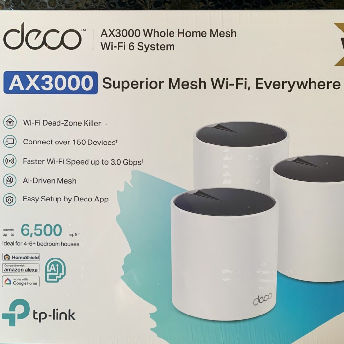 TP-Link Tplink Deco X55 AX3000 WiFi 6 Mesh System Router 3 Pack