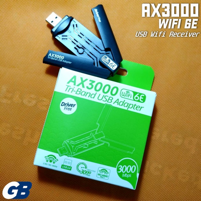 AX3000 Wifi 6E 3000Mbps 2.4Ghz 5Ghz USB Wireless Receiver Extender