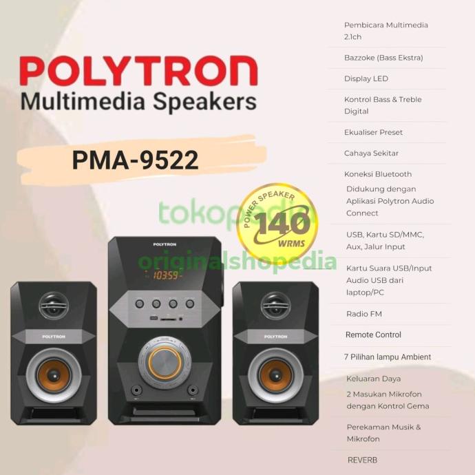 +++++] Polytron PMA9522 polytron multimedia speaker polytron pma 9522 FM