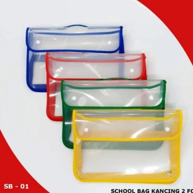 

\\\\\] School bag kancing/ tas map/ map kancing/ map jaring