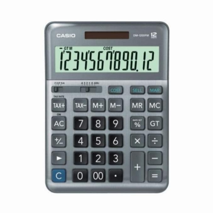 

CASIO DM 1200 DESKTOP KALKULATOR / CALCULATOR KANTOR MEJA DM1200