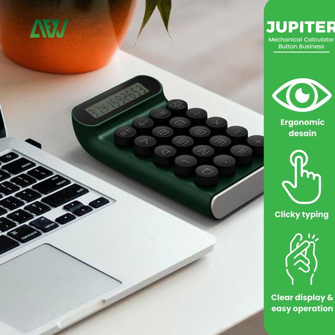 

JUPITER Mechanical Calculator Button Business Office Digital Ergonomis