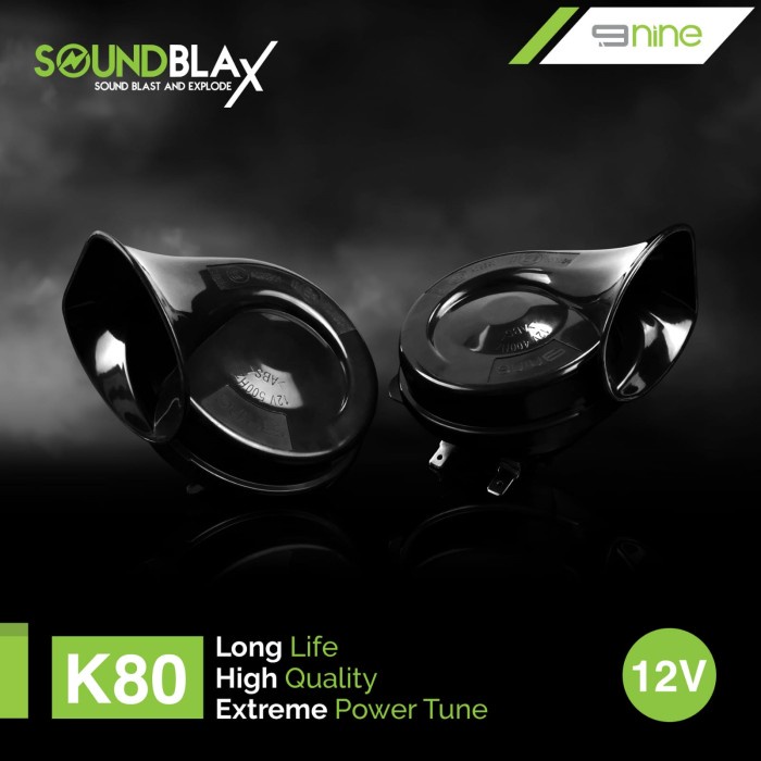 Klakson Motor Mobil Keong Soundblax 9Nine Luminos Original