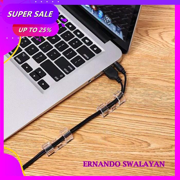 

KLIP KABEL 1 PCS PENGIKAT KABEL TANPA PAKU MAGIC CLAMP CABLE 1PCS TERMURAH