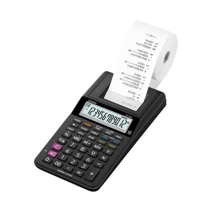 

Kalkulator Kasir Printing CASIO HR-8RC-BK Mini Print Calculator 8 RC