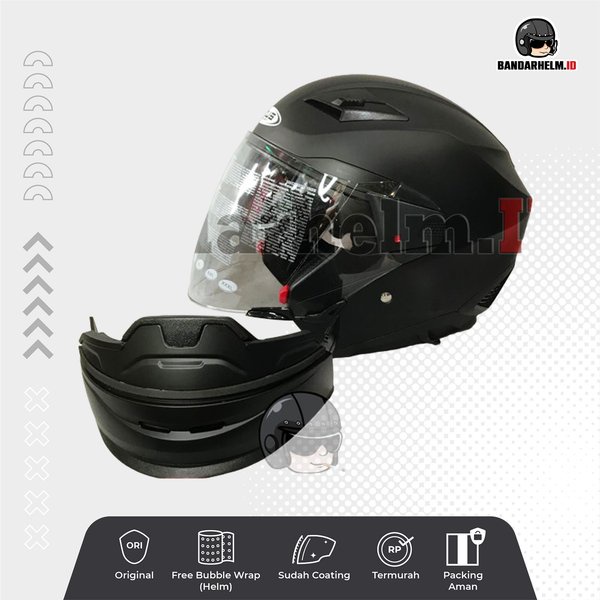 JUAL CHIN GUARD CHIN BAR PENUTUP DAGU HELM ZEUS 611C HITAMDOFF