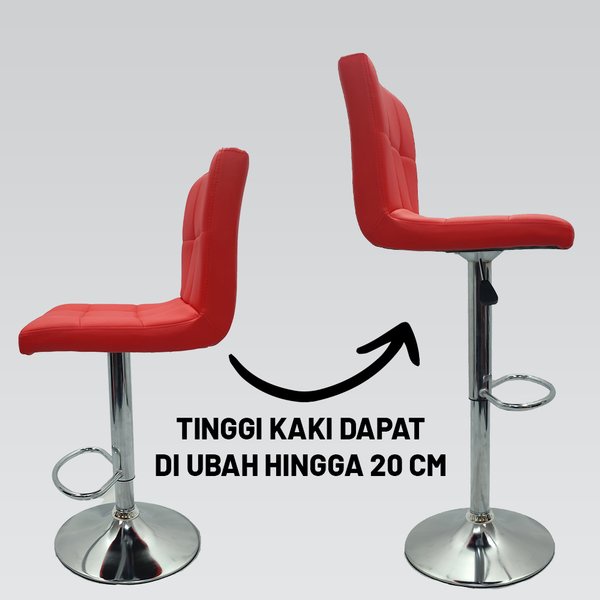 Kursi Bar Hidrolik Barstool Minimalis Bangku Cafe Makan Minibar Kursi Dapur Minimalis Bisa putar