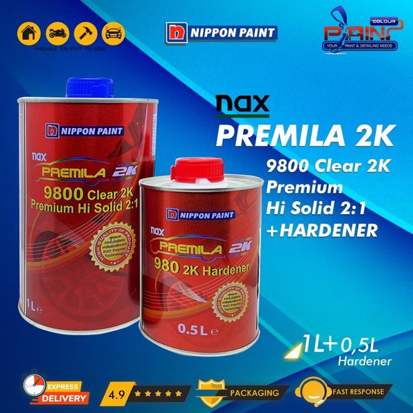 Clear Coat Pernis Nippon NAX 9800 Premila 2K Hi Solid 2.1 & 0.5 HDR