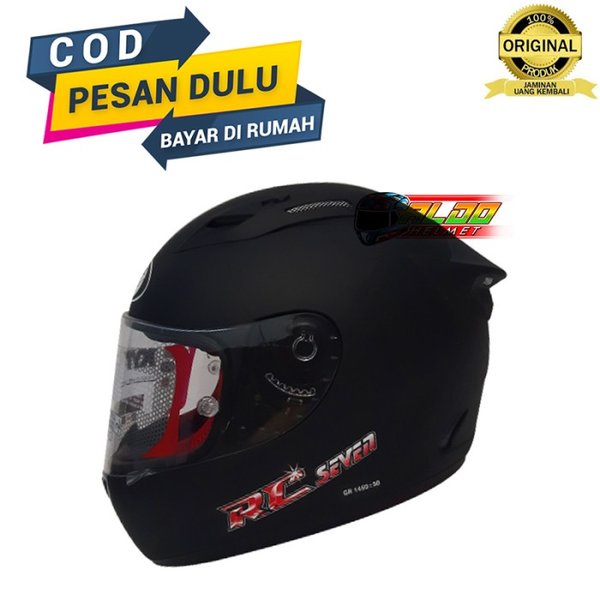 KYT RC SEVEN FULL FACE HELM KYT RC7 KYT RC 7 BLACK DOFF FLAT CLEAR