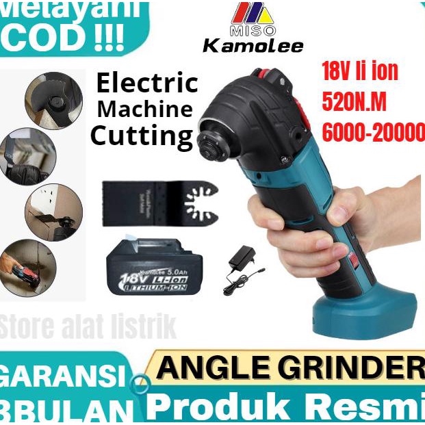 kamolee-Electric Mesin Cut cordless Trimer Saw-Oscillating Multi Tool Baru 