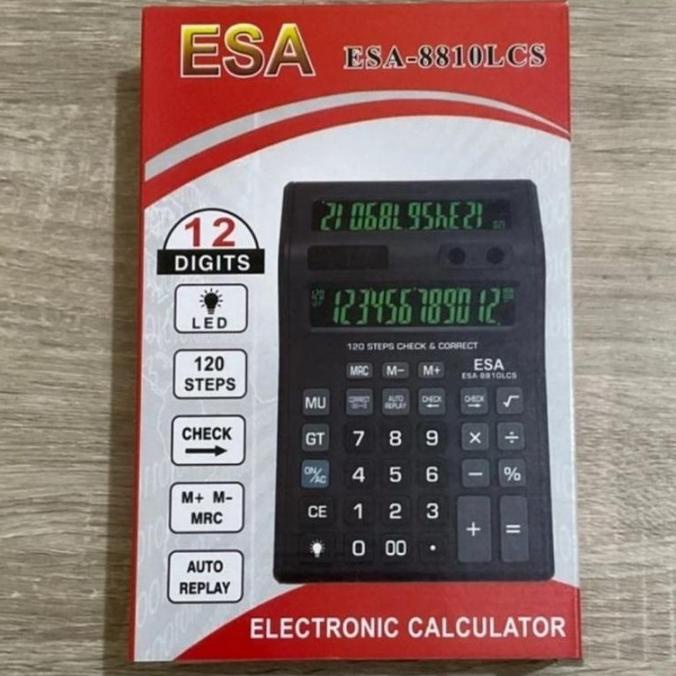 

KALKULATOR Layar Double Nyala ESA 8810LCS - Calculator Desktop Cek