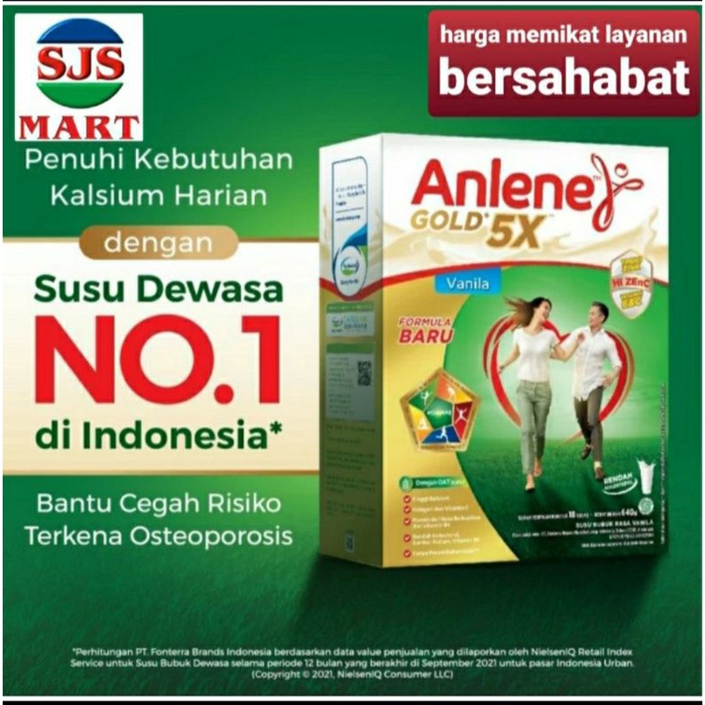 

ANLENE GOLD 5X 640 gr all variant