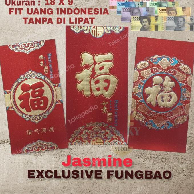 

qab Angpao Imlek Kertas Premium Exclusive Shio Fung bao Amplop Merah