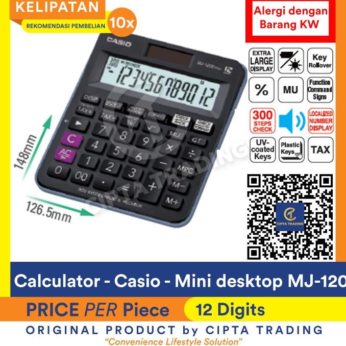 

Calculator - Casio - MJ-120