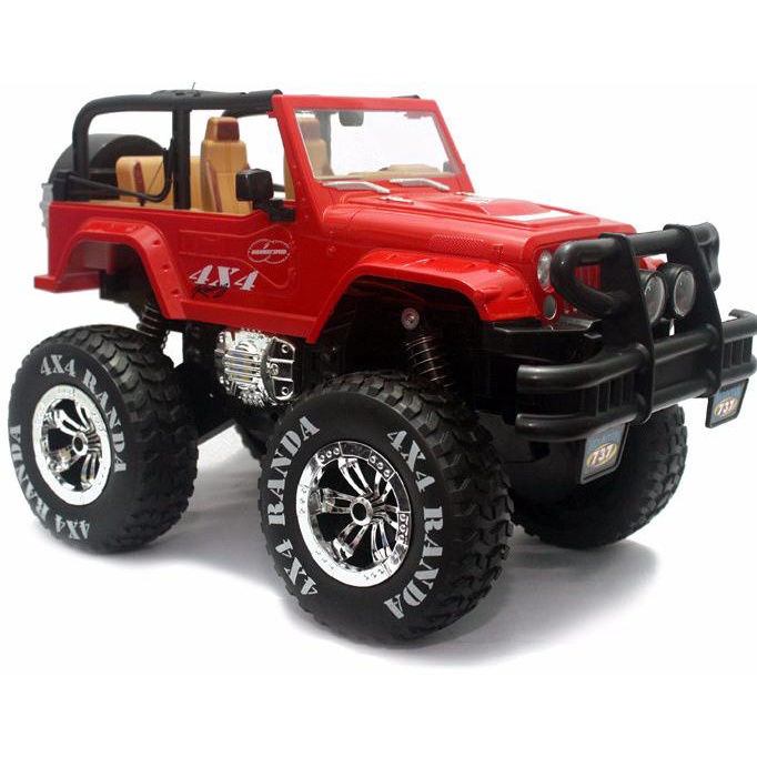 RC Jeep Car Hartop Jumbo 4x4 Randa 1:12 Mobil Jip Remote Control 4WD