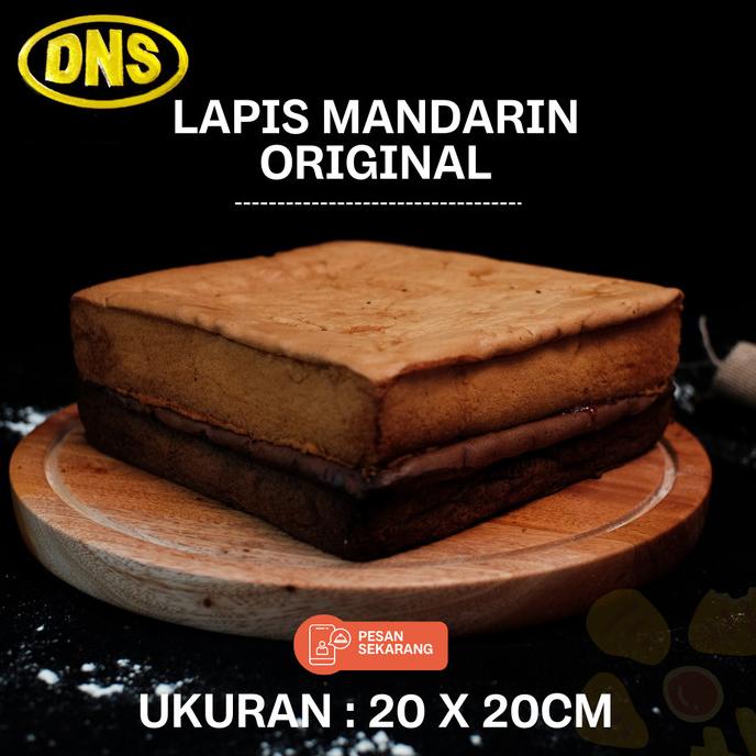 

Lapis Mandarin Original 20X20Cm / Kue Lapis Arisan Natal Lebaran Terbaik