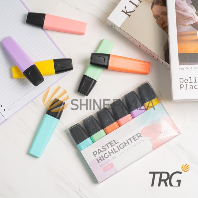 

Update! TRG Highlighter Pastel Set 6 Warna Colors HL-71 Penanda Berwarna TRG ,.