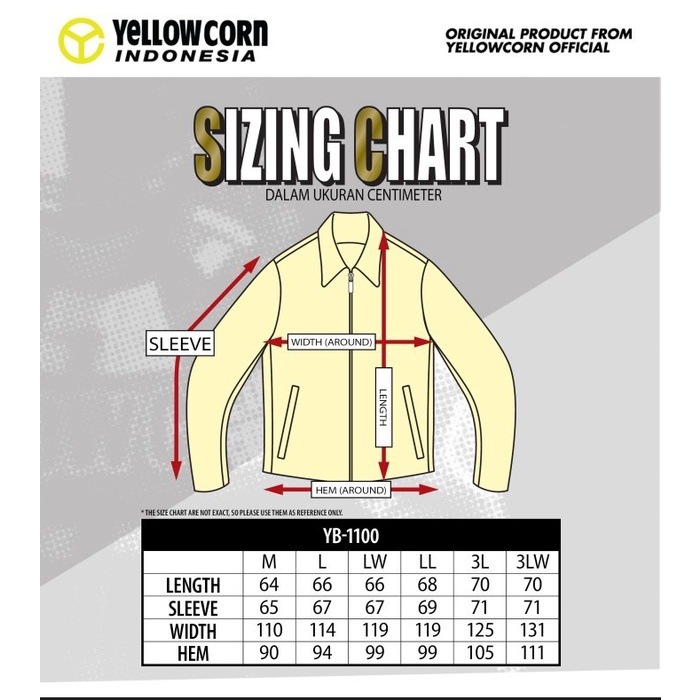 NEW JAKET MOTOR YELLOWCORN YB-2100 RED NEW COLLECTION 2022 YELLOW CORN ORI ORIGINAL TERBARU