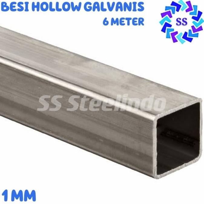 Besi Hollow Galvanis 1Mm (20X20 30X30 20X40 40X40 30X60 40X60) 6 Meter