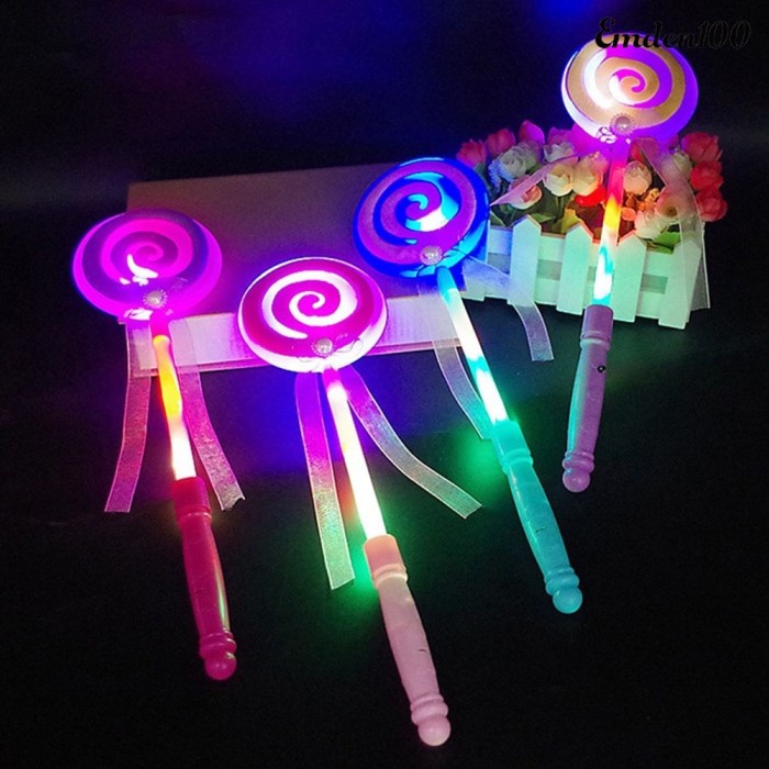 

TERLARIS Em-Led Lampu Kedip Peri Tongkat Ajaib Putri Lolipop Stik Gadis Xmas