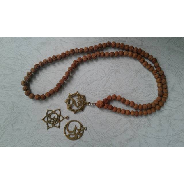 Termantab] kalung genitri 108 plus liontin perunggu