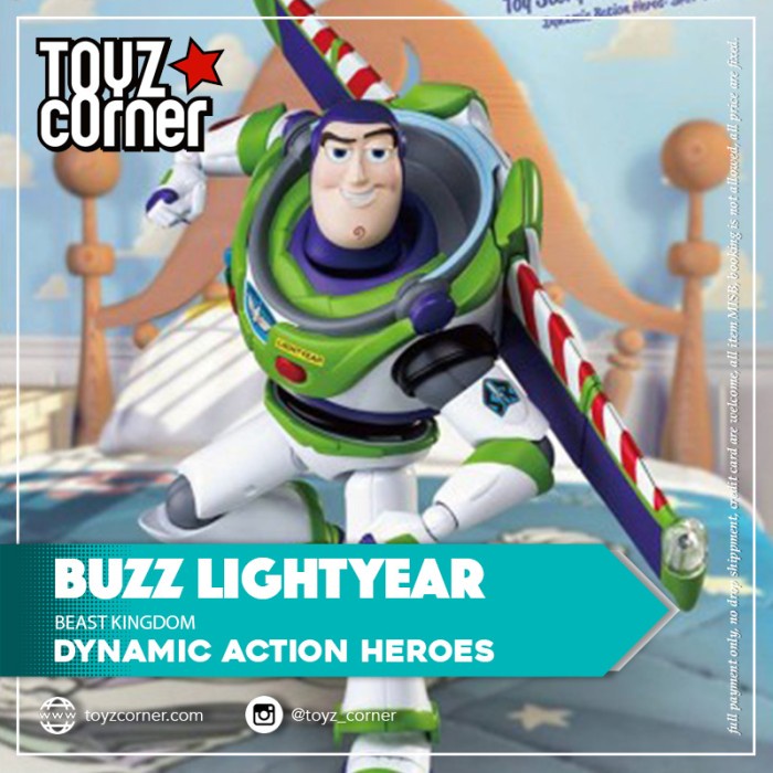 ✨Baru Beast Kingdom Dynamic Action Heroes Dah-015 Toy Story - Buzz Lightyear Berkualitas