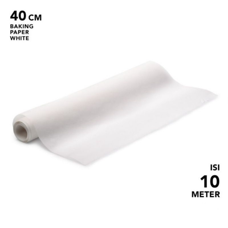 

Baking R Roll Uk 40Cm X 10M ~ Kertas Roti Gulung Putih ~ Dan Food Grade.