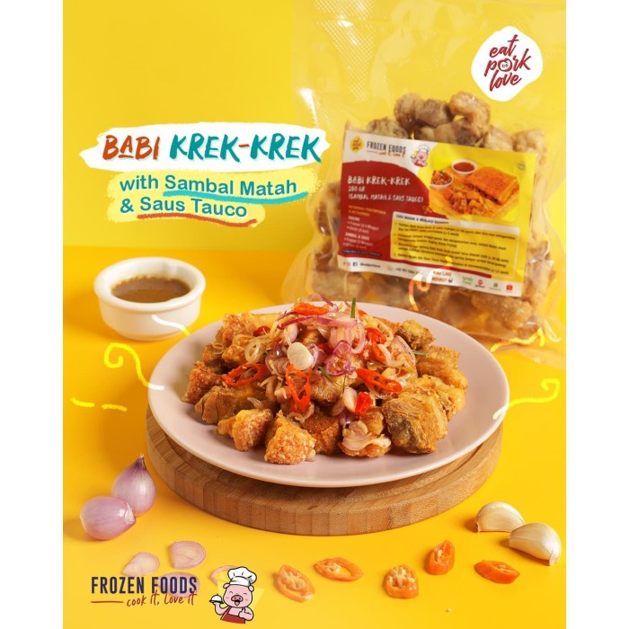 

Babi Krek-Krek Sambal Matah (Frozen Foods 250 Gram) - Samcan Goreng