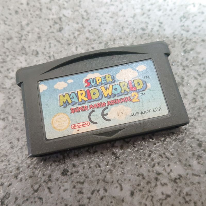 Kaset Original Gameboy Advance Cartridge Super Mario World Super Mario Advance 2