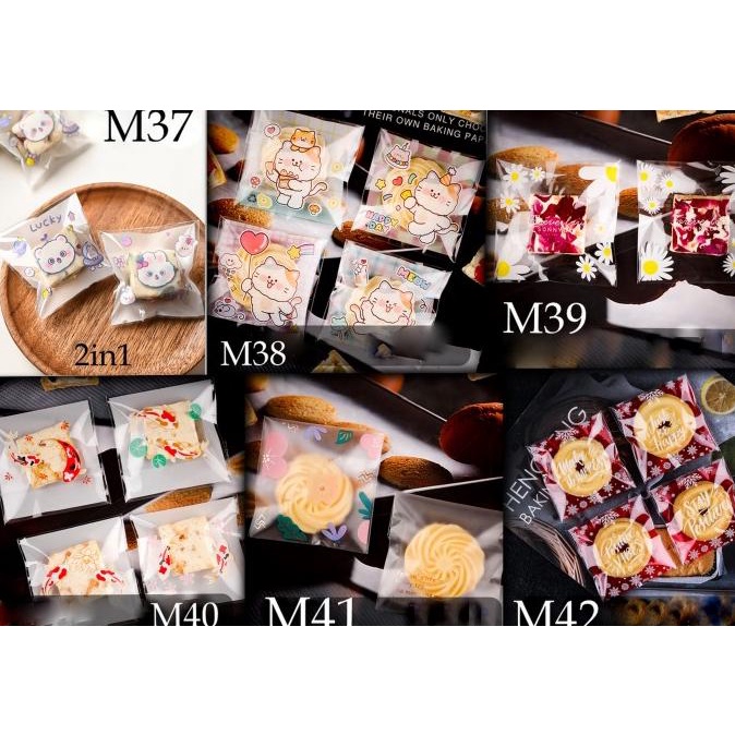 

ern Plastik Kue Permen Cookie 7x7 Mix / Plastik OPP 7x7 Cookie (02)