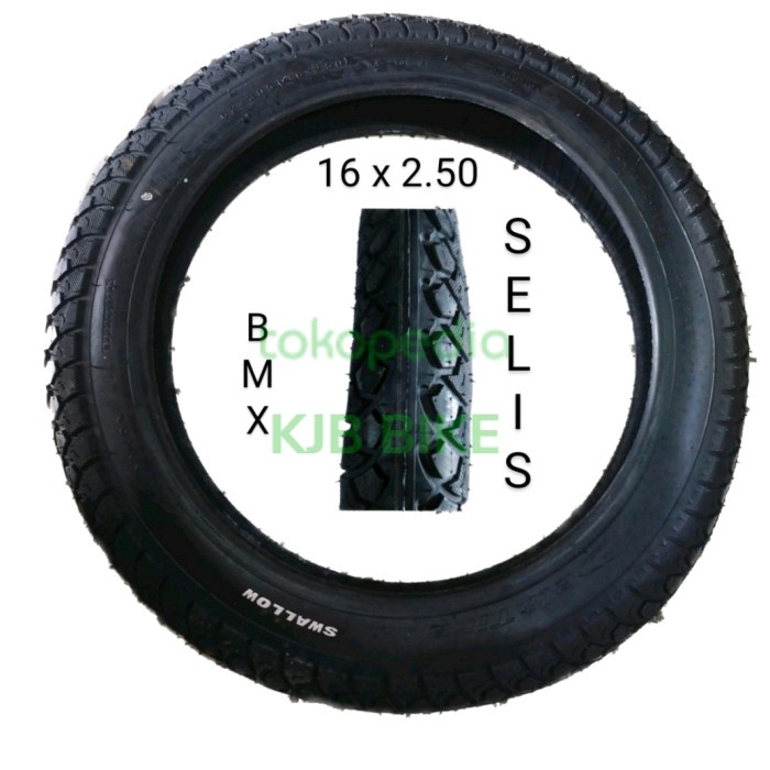 ban luar sepeda 16 x 2.50 bmx selis e-bike 16" swallow deli tire lelalela8187