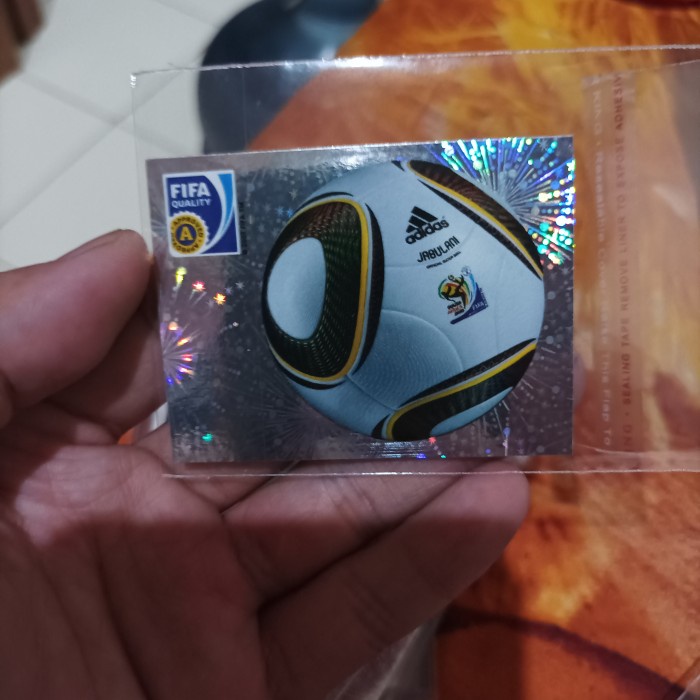 kartu bola stiker panini fifa wc jabulani ball logo very rare rerekeke85