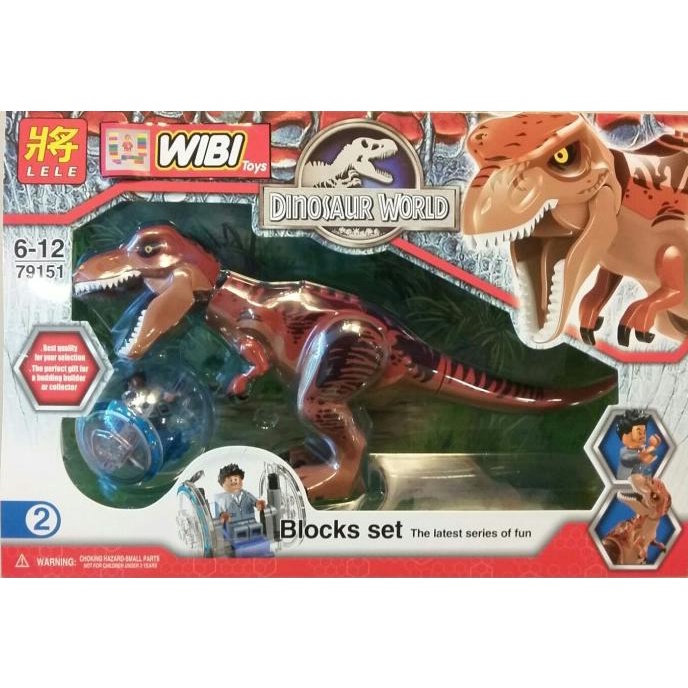 fiw Lego Lele: Jurassic Park Dinosaurus Tyrannosaurus Rex (T-rex)