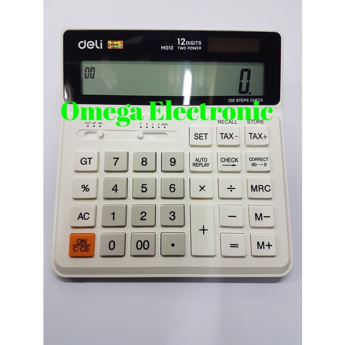 

Promo Deli M010 - Check & Correct Calculator Desktop Kalkulator 12 Digits