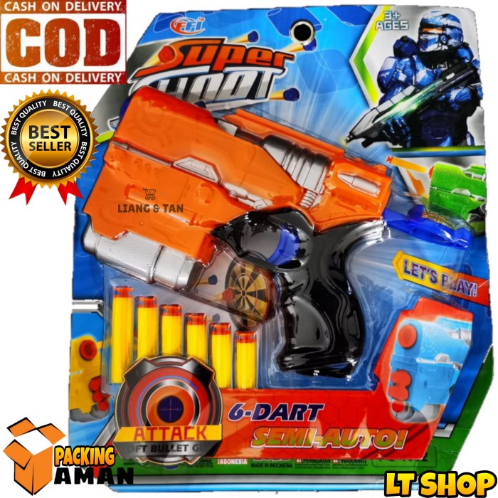 Mainan Anak Pistol Peluru Busa / Mainan Anak Tembak Tembakan SNI Murah
