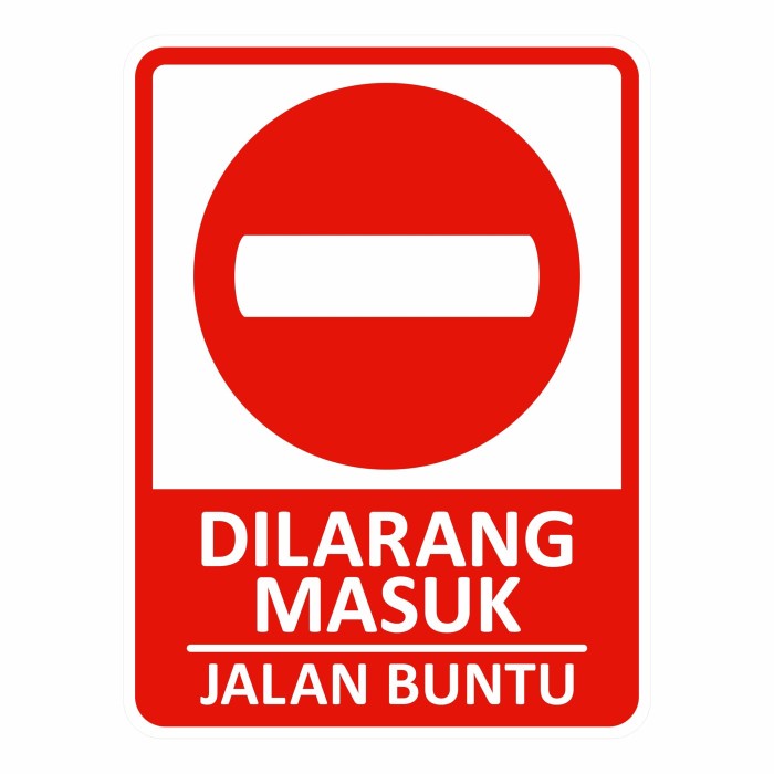 

Promo Rambu Plang Jalan Buntu 45Cm X 60Cm Plat Alumunium