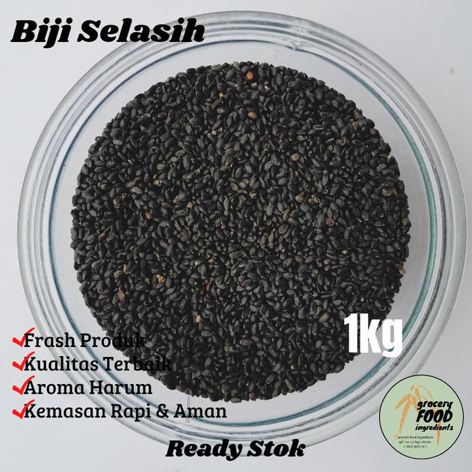 

Biji selasih import 1kg / basil seed kualitas premium