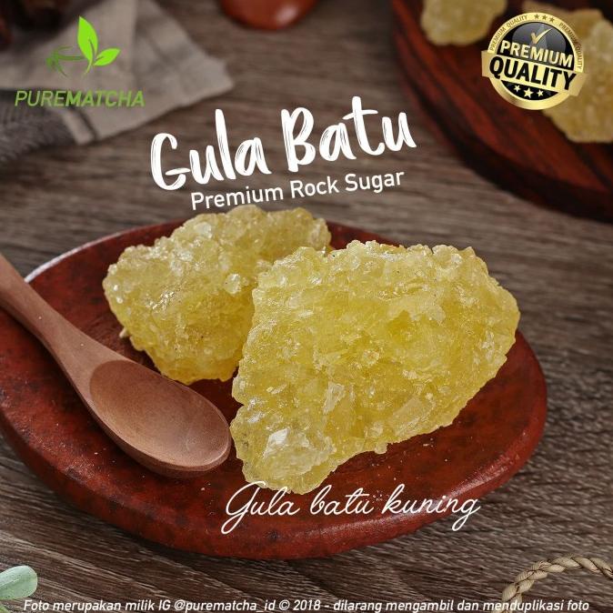 

Gula Batu Kuning 500Gr Murni Premium Ekspor Yellow Natural Rock Sugar Kode 422