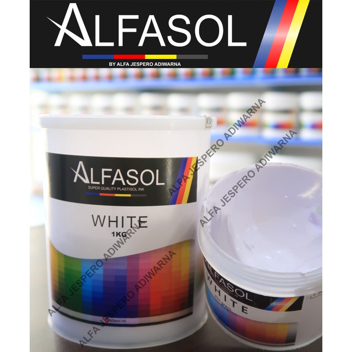 

Alfasol White 1 Kg, Tinta Sablon Plastisol