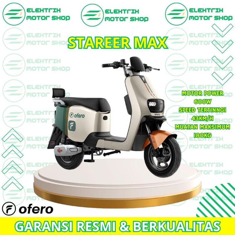 SEPEDA LISTRIK OFERO STAREER MAX HUNTER GREEN