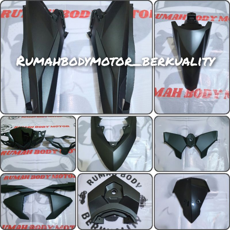 Honda vario 125/150 LED 2015-2017 Led Old Cover Body Full Halus Paketan Eceran Warna Hitam Doff