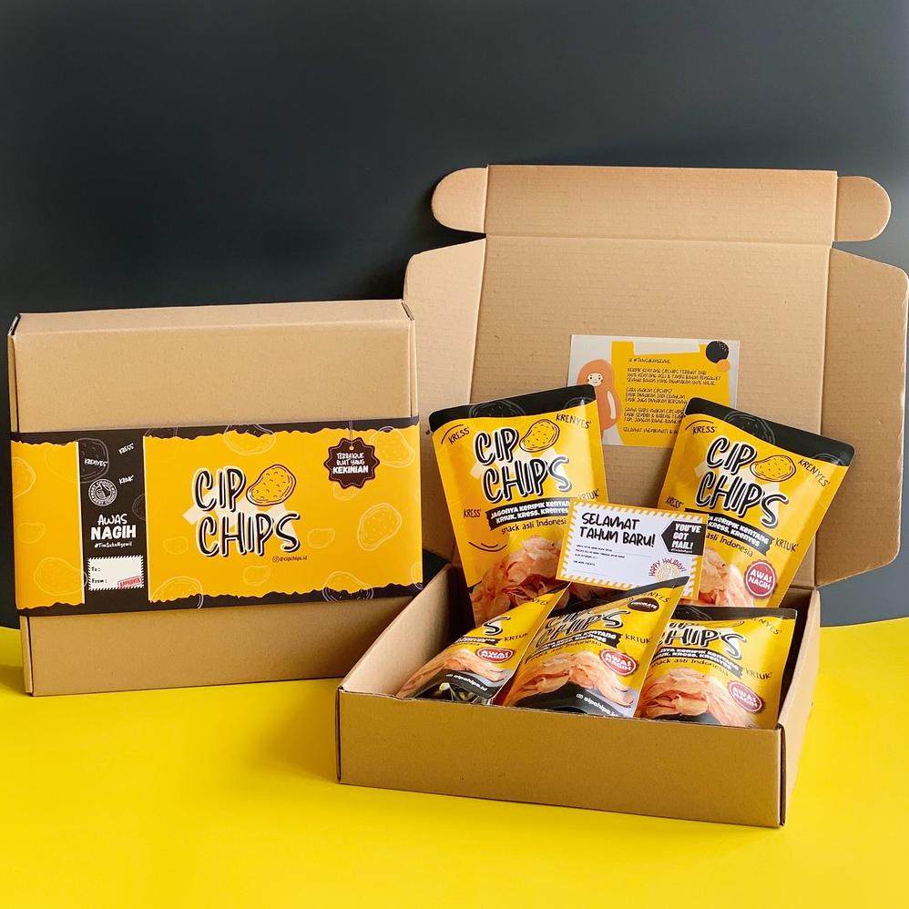

[Terbaru] Cipchips Hampers Lebaran / Birthday / Congrats / Thank You Gift Box Set Hadiah Natal Kado Isi 5 Pcs Murah