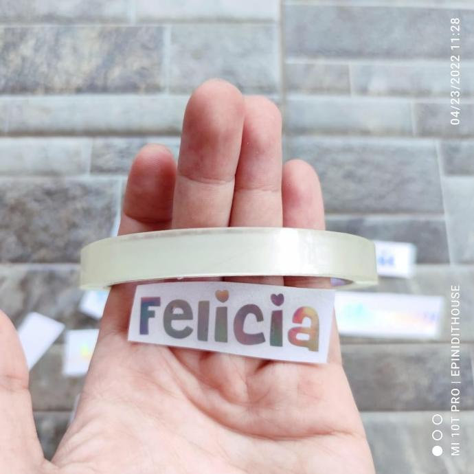 

Cutting Sticker Nama Hologram Nama Gelas Peralatan Dapur Bumbu Anak