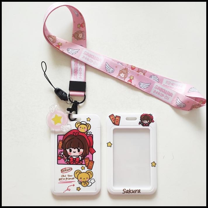 

BEST DEAL ID CARD HOLDER NAME TAG LANYARD / KALUNG KARTU CARDCAPTOR SAKURA LUCU !!!!!!!