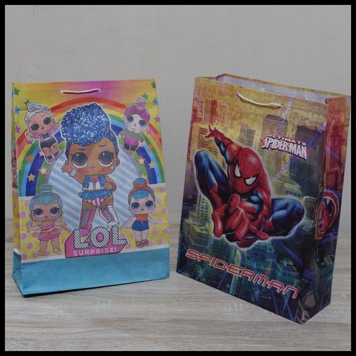 

TERMURAH TAS ULANG TAHUN ANAK 1 PACK ISI 10 PCS / PAPERBAG ULTAH ANAK !