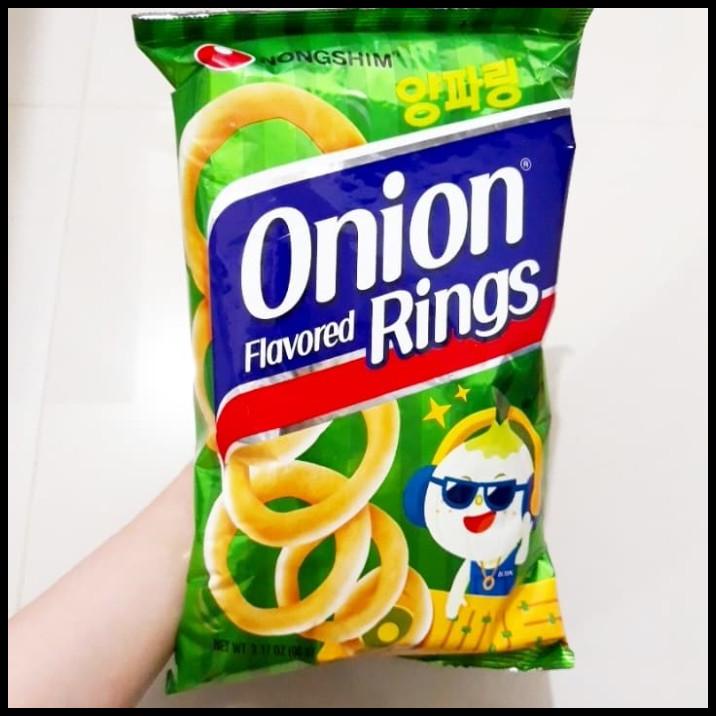 

BEST DEAL NONGSHIM ONION FLAVORED RINGS 90GR / KERIPIK ONION RING / SNACK KOREA !!