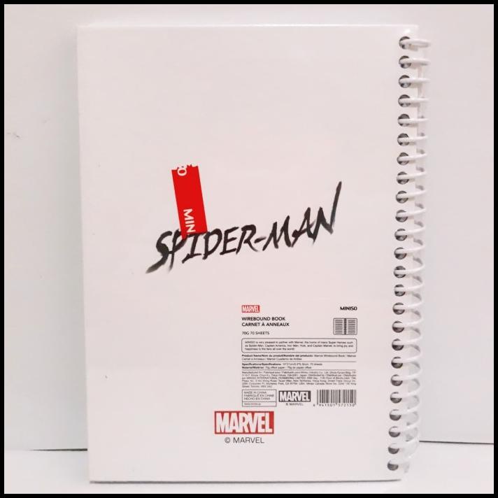 

TERBARU LIMITED MARVEL X MINISO WIREBOUND BOOK / BUKU TULIS RING SPIDER MAN 2 !!!!!!