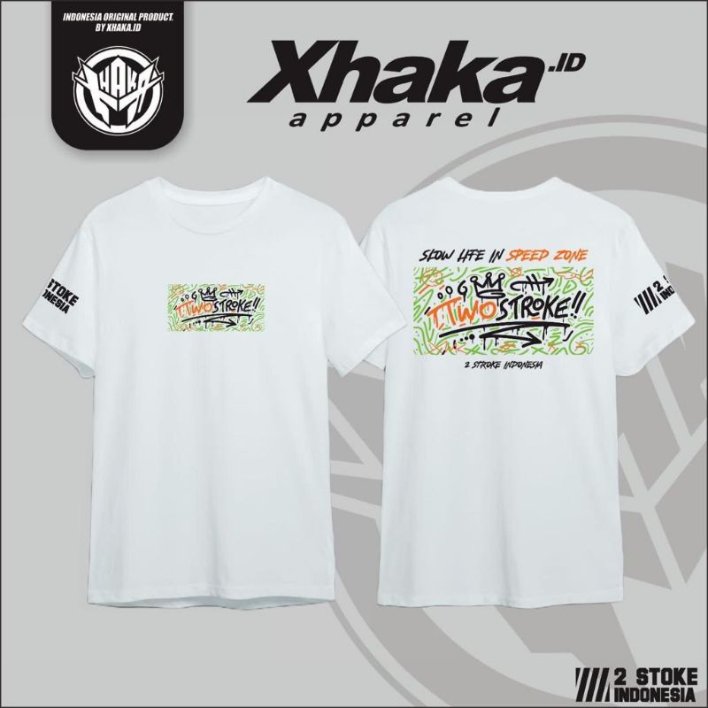 2 Stroke Official T-shirt Kaos 2 Stroke Indonesia Grafity