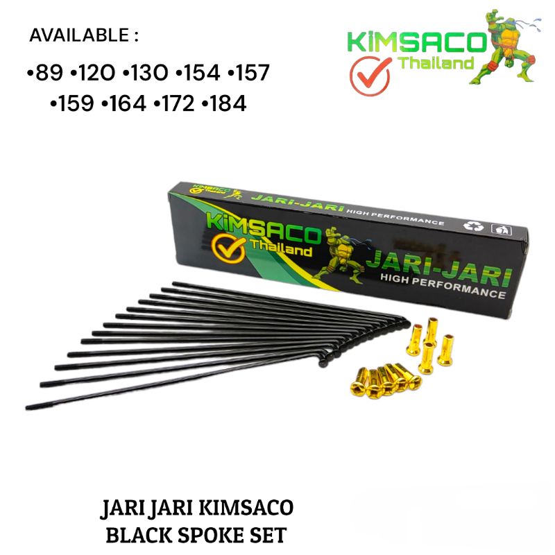 Jari Jari Motor Black Ruji Ring 14 ,Ruji Ring 17 ,Ruji Ring 18 Original Merk Kimsaco Thailand