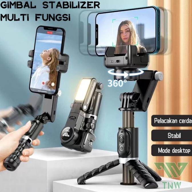 TNW-Q18 Gimbal Stabilizer Handphone Gimbal Hp Stabilizer Tongsis Hp